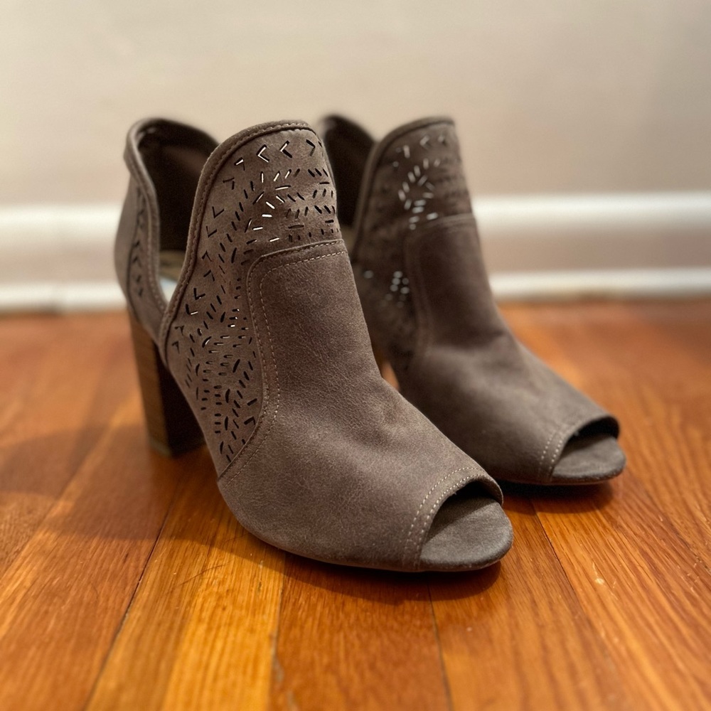 Peep Toe Fergalicious Booties